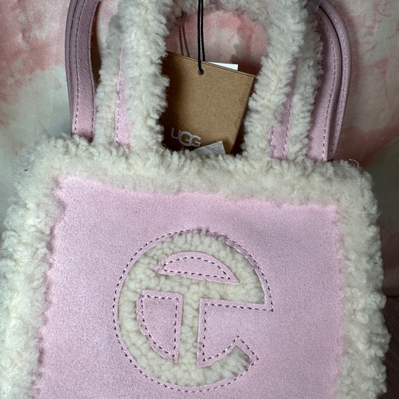 Rare! Ugg x Telfar Pink Suede Small Shopping bag - Picture 2 of 4